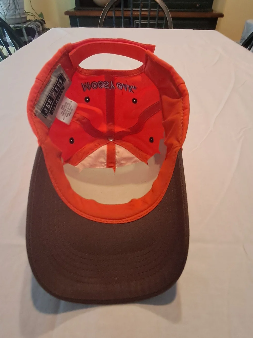 MOSSY OAK Orange and Brown Embroidered Tree Patch Cap